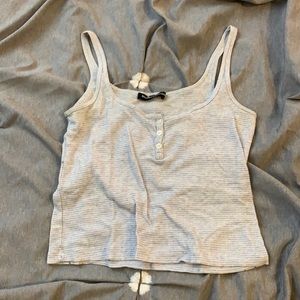 Brandy NWT tank top stripe baby blue